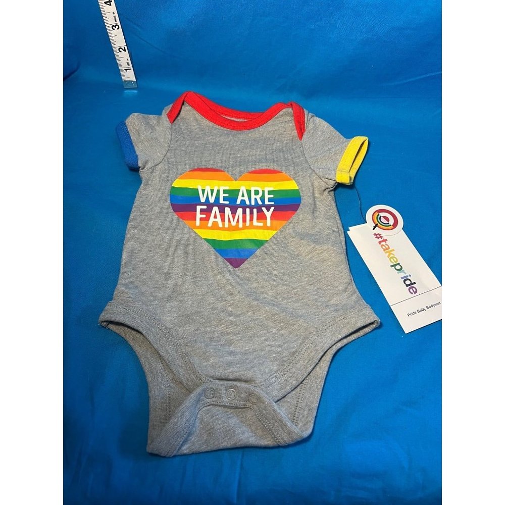 Pride Rainbow We Are Family Onesie 0-3 months Baby Bodysuit